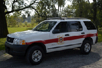 Command 80. Fire Chief Command response vehicle. 2004 Ford Explorer.